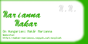 marianna makar business card