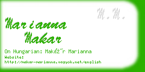 marianna makar business card